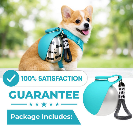 🔥Last Day 47% OFF🔥 2-in-1 Portable Dog Water Bottle for Small Dogs - Leak-Proof & Compact