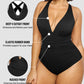 🔥Last Day Special Price £16.99!!💥-👙Smart Sculpt Plunge Swimsuit Flatter Your Figure