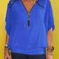 🔥Big price reduction🩷Women's Chiffon Zip-up Neck Casual Top