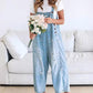 💖LAST DAY SALE 47% OFF💖Women's Cute Casual Button Jumpsuit Ripped Denim Overalls