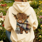 🎄🎅CHRISTMAS SALE 50% OFF!!🎁Cute Highland Cow Cozy Fleece-Lined Hooded Sweatshirt🦬✨Perfect Gift for Her!