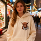 🎄🎅CHRISTMAS SALE 50% OFF!!🎁Cute Highland Cow Cozy Fleece-Lined Hooded Sweatshirt🦬✨Perfect Gift for Her!