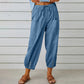 2025 New Women's Summer Cotton Linen Trousers Nine Minute Trousers