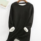 ❄Get ready for the cold season❄Women‘s NEW Casual Cotton Round Neck Solid Sweatshirt (S-5XL)🙋‍♀️
