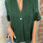 💐Spring Sale- 49% OFF!🔥Women’s Solid One Button Knitted Top