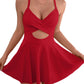 💥Last Day Special Sale 50% OFF🩱Women's Cutout One Piece Skirt Swimsuit