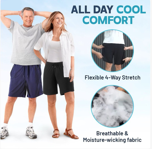 🔥Hot Sale 50% OFF💥£9.99 ONLY!✨Unisex Ice Silk Quick Drying Stretch Shorts