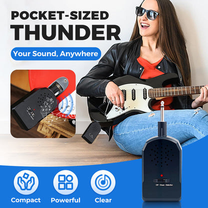 Limited Time 50% OFF🔥🔥35K+SOLD!! 🎸Mini Portable Guitar Amplifier Set | 30W Clear Sound & Easy Carry🔊✨✅