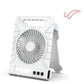 ✨ Solar-Powered Outdoor Fan – Rechargeable, Ultra-Quiet, with LED Light 💡