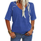 💖2025 Summer Sale 50% OFF💥Women's Solid Color V-Neck T-shirt [On Sale & Quick Ship!]
