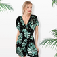 🌸NEW HOT SALE🔥Women's Botanical Print Elastic Waist Jumpsuit
