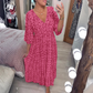 💖LAST DAY SALE 46% OFF💖Bohemian casual print V-neck waist wrap long dress
