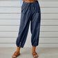 2025 New Women's Summer Cotton Linen Trousers Nine Minute Trousers