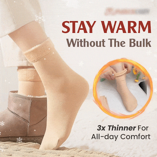 🔥Last Day Sale 49%🔥Ultra-Soft Velvet Slim Thermal Socks