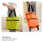 2-in-1 Shopping Bag Foldable Green Bag