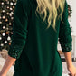 💜LAST DAY PROMOTION - 50% OFF💜Sequin Loose Smocked Fake Two-Piece Top