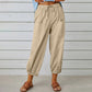 2025 New Women's Summer Cotton Linen Trousers Nine Minute Trousers