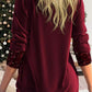 💜LAST DAY PROMOTION - 50% OFF💜Sequin Loose Smocked Fake Two-Piece Top