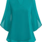 💖Limited Time Sale 49% OFF💖V-neck chiffon shirt