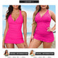 🩱2025 New Type 50% OFF👙Deep V Cross-Back Ruched One-Piece Swimsuit