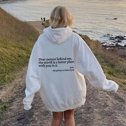 💥💥Limited Time 50% OFF👕'Dear Person Behind Me' Sweatshirt |  Cozy Fit✅& Everyday Wear🌟