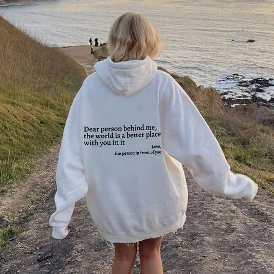 💥💥Limited Time 50% OFF👕'Dear Person Behind Me' Sweatshirt |  Cozy Fit✅& Everyday Wear🌟