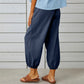2025 New Women's Summer Cotton Linen Trousers Nine Minute Trousers