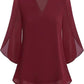 💖Limited Time Sale 49% OFF💖V-neck chiffon shirt