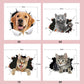 3D Removable Cat and Dog Wall Stickers