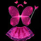 🎄 Christmas Sale 50% OFF 🎁Rechargeable Electric Fairy Wings with LED Lights and Music🧚‍♀️Light Up Christmas Parties & Photo Moments✅