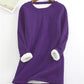 ❄Get ready for the cold season❄Women‘s NEW Casual Cotton Round Neck Solid Sweatshirt (S-5XL)🙋‍♀️