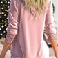 💜LAST DAY PROMOTION - 50% OFF💜Sequin Loose Smocked Fake Two-Piece Top