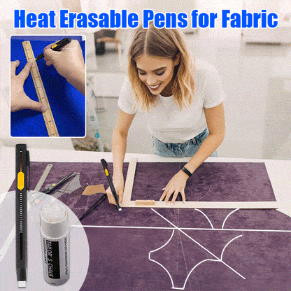 ⏰Black Friday Countdown! Heat Erasable Fabric Marker for Sewing, Grab It Now or Regret Later!