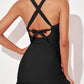 🩱2025 New Type 50% OFF👙Deep V Cross-Back Ruched One-Piece Swimsuit