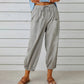 2025 New Women's Summer Cotton Linen Trousers Nine Minute Trousers