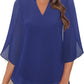 💖Limited Time Sale 49% OFF💖V-neck chiffon shirt