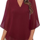 💖Limited Time Sale 49% OFF💖V-neck chiffon shirt