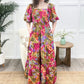 🌞Summer Sale 50% OFF🔥Flower Garden Olive Maxi Dress