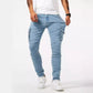 Cargo trousers in stretch denim