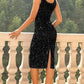 💥🎄Christmas Sale 50% OFF💃Women's Round Neck Sleeveless Party Gliter Dress-Be the Star of Every Gathering✨