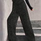 🎄🎁Christmas Sale 50% OFF🥰Women's Sequin Sparkle Wide Leg Pants with Elastic Waistband