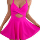 💥Last Day Special Sale 50% OFF🩱Women's Cutout One Piece Skirt Swimsuit