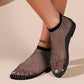 🔥Ultra-comfortable House Shoes in shiny mesh with gems