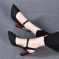 Women’s Rhinestone Hollow-out Breathable High-heeled Sandals