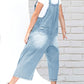 💖LAST DAY SALE 47% OFF💖Women's Cute Casual Button Jumpsuit Ripped Denim Overalls