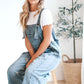 💖LAST DAY SALE 47% OFF💖Women's Cute Casual Button Jumpsuit Ripped Denim Overalls