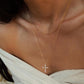 👑LAST DAY SALE 50% OFF🔥✝️Simple Crown & Cross Pendant Choker Necklace