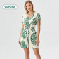 🌸NEW HOT SALE🔥Women's Botanical Print Elastic Waist Jumpsuit
