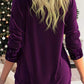 💜LAST DAY PROMOTION - 50% OFF💜Sequin Loose Smocked Fake Two-Piece Top