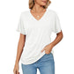 💕Hot Sale 50% OFF🌷V-Neck Solid Color Loose Ladies Tops